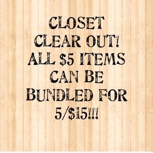 Closet clearance